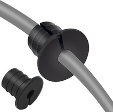 2 Pack Cable Grommet Routing Kit 3/4" Wall Hole Silicone Waterproof Wire Pass