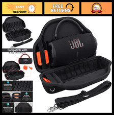 Waterproof Hard Travel Case for JBL Charge 6 Bluetooth Speaker, Detachable Strap