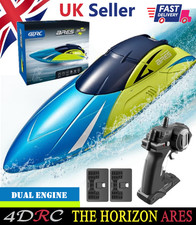 S4 RC Boat Remote Control Boat for Kids Adults ARES 20+ MPH 2.4Ghz Racing Boat