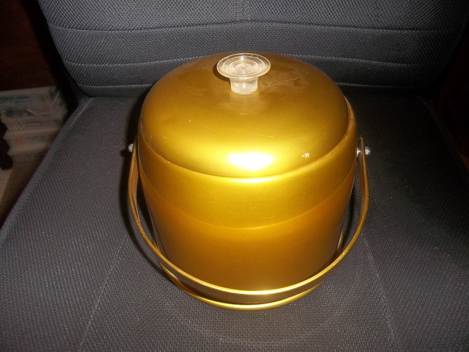 Vintage Georges Briard Gold Aluminum Ice Bucket