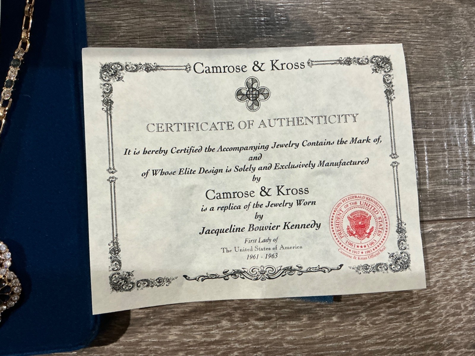 Camrose & Kross Jacqueline Kennedy Grand Tour Pendant Necklace Pin Brooch JBK