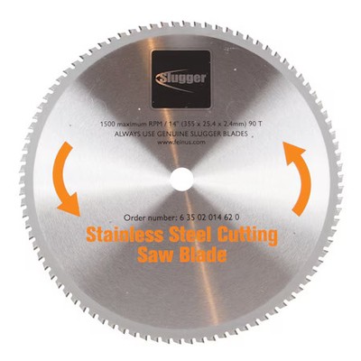 Fein 63502014620 14'', 90-Teeth Cutoff Saw Blade, Stainless Steel