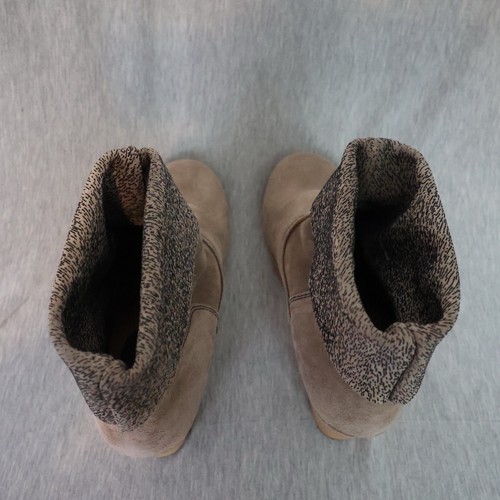 Korks by Kork Ease Estella Suede Booties Wedge Block Heel Women 7.5 Gray Q20960 - Picture 11 of 12