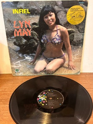 LYN MAY Infiel AUTOGRAPHED !! 1979 MEXICO 12'' LP Latin Vedette Rancheras
