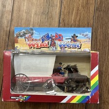 Unused Britains 7414 WILD WEST Mounted Cowboys Horses Wagon