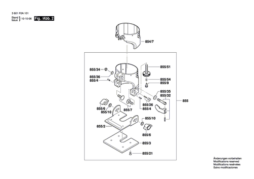 New Genuine Bosch 2610008123 Bearing Flange - Picture 3 of 4