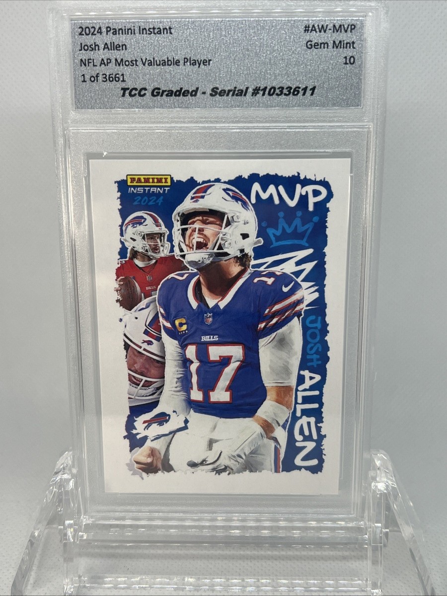 2024 Panini Instant Josh Allen NFL MVP TCC Graded Gem Mint 10 | eBay 2024 Panini Instant Josh Allen NFL MVP TCC Graded Gem Mint 10 | eBay