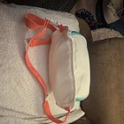 Igloo Stay Cool Insulated 3-Can Cooler Bag Shoulder Strap Zip White Teal — photo 3
