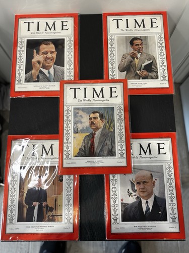 🔥Complete Set Vintage August 1938 Time Magazine, Vol. 32, Issues 5,6,7,8,9 - Picture 21 of 21