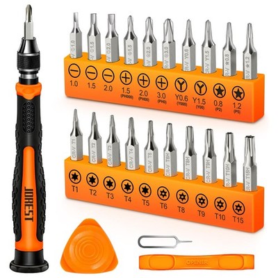 24 Piece Precision Screwdriver Set CRV Torx Security Pentalobe Repair Tool Kit