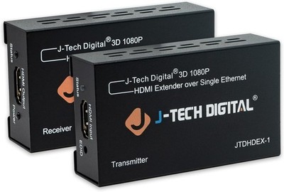 J-Tech Digital 3D 1080P HDMI Extender Over Single Ethernet JTDHDEX-1