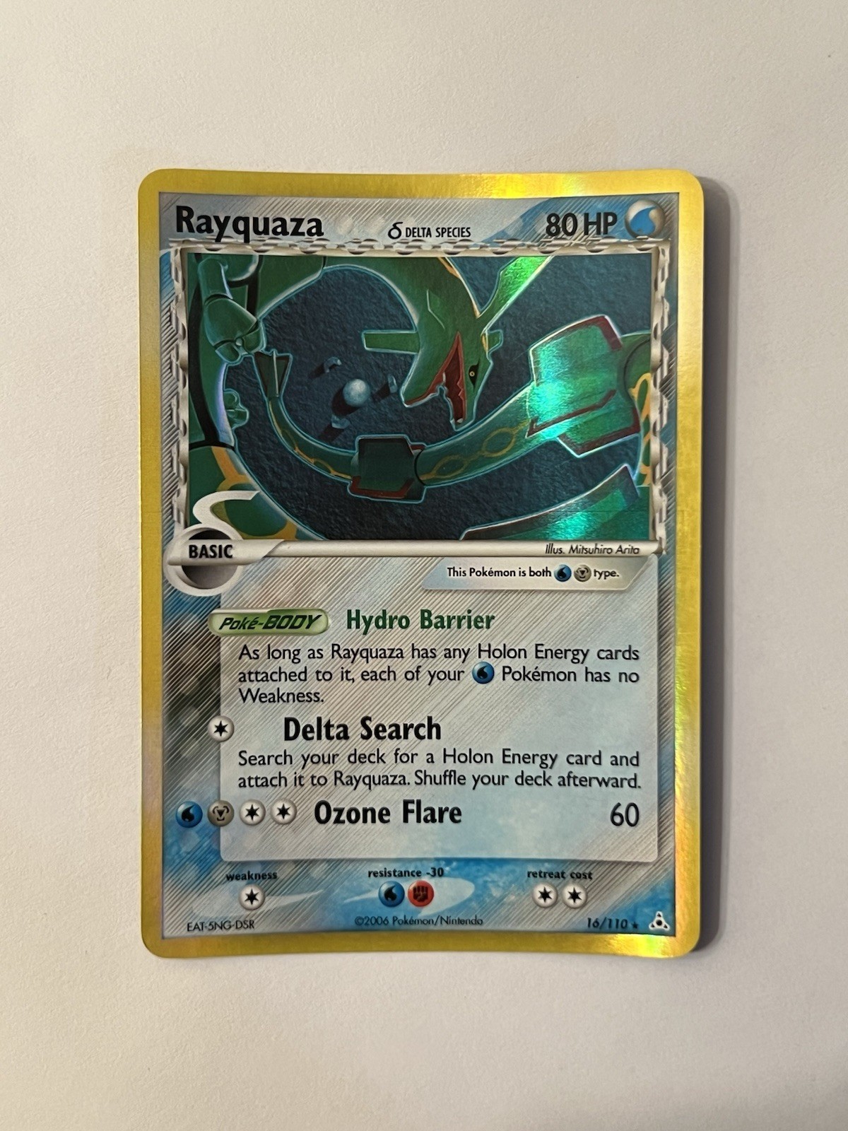 Rayquaza - (Delta Species) 16/110 Holon Phantoms Holo NM