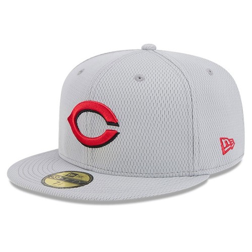 Authentic New Era MLB 9Fifty Fitted Cap Cinncinnati Reds 2025 Clubhouse Gray - Picture 3 of 5