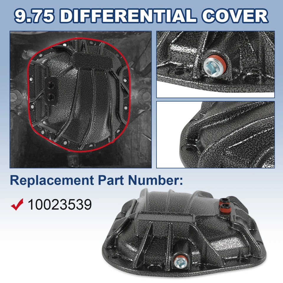 ​10023539 Spicer Ford 9.75" Rear Nodular Iron Differential Cover 12 Bolt Hole Foto 3 de 4
