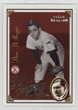 2001 Fleer Red Sox 100th Yawkey's Heroes Dom DiMaggio #2YH 3hd