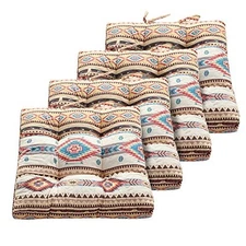 Greenland Home Triple-Cushioned Chair Pad, Set of 4, 18x18-inch (4) Phoenix