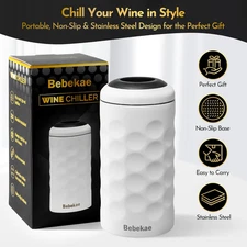 Wine Chiller Double Walled Stainless Steel Wine Bottle Chiller Vacuum Insulated