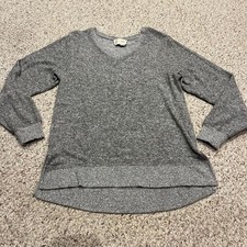 Saturday Sunday Anthropologie Hacci Tunic Sweater V Neck Sz S Cozy Oversized