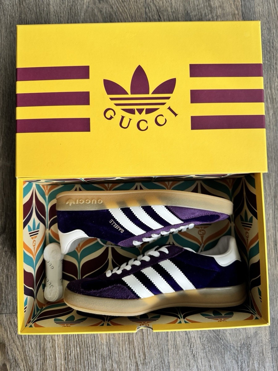 GUCCI x Adidas Gazelle | Purple Velvet Suede | Women's Size 7 US