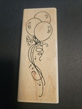 Party Balloons Celebration Birthday Rubber Stamp 4.5"x1.5" NEW Stampendous Y008