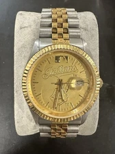 CLEVELAND INDIANS - Vintage Watch - Gold & Silver - Sun Time - Chief Wahoo