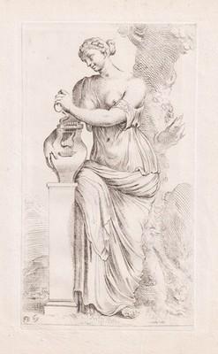 Muse music Musik Antike Kupferstich Francois Perrier 1638 etching