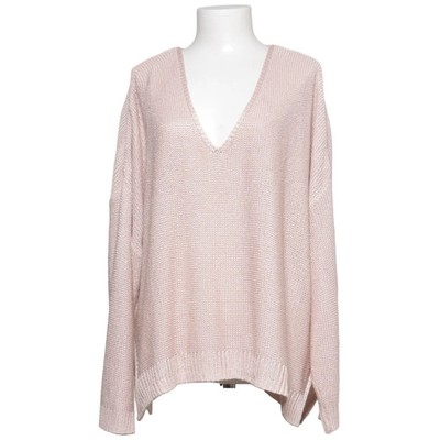 H&M, Strickpullover, Größe: XL, Beige, Acryl, Einfarbig, Feinstrick, Damen #4kt