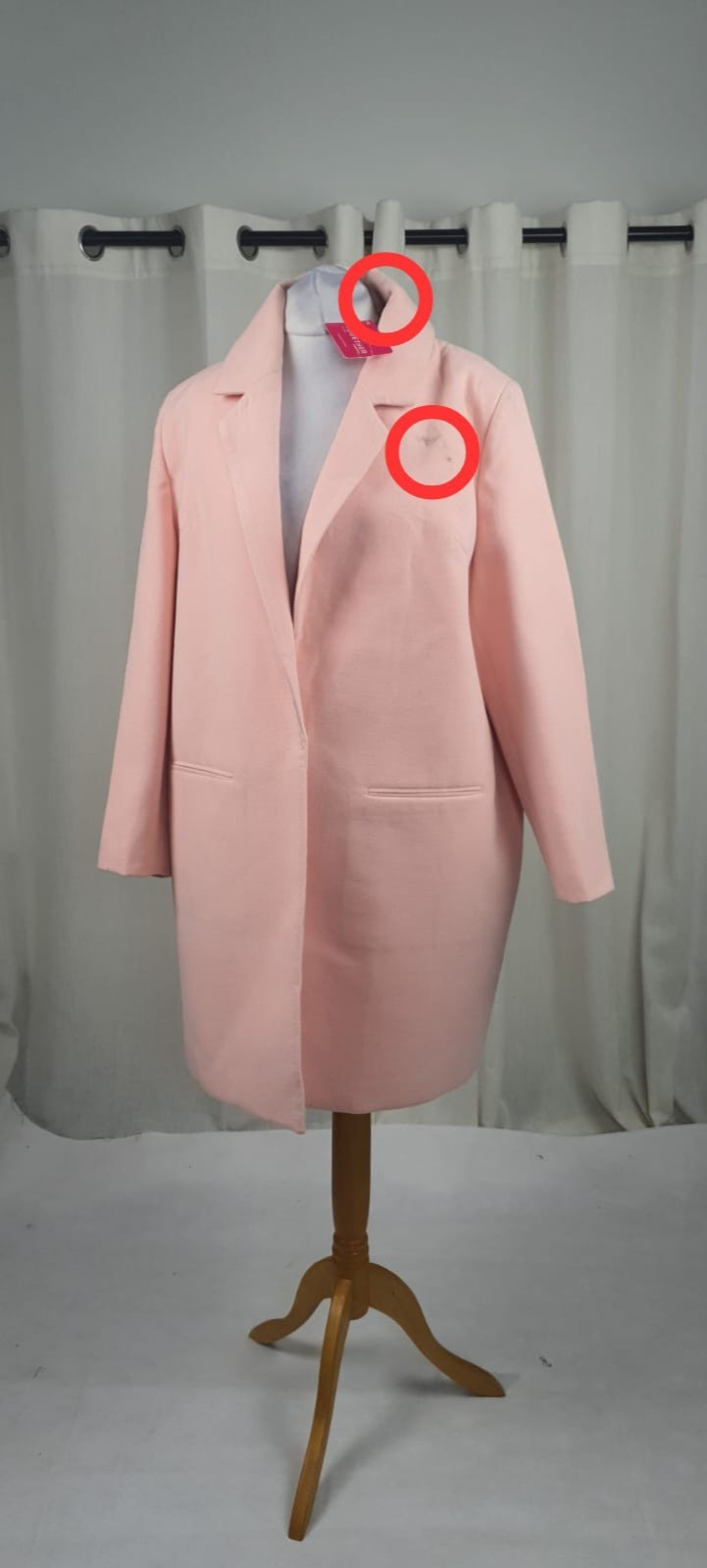 Together Blush Cocoon Coat UK 18 RRP £42.50 MARKED LN151 ii 03 image 2