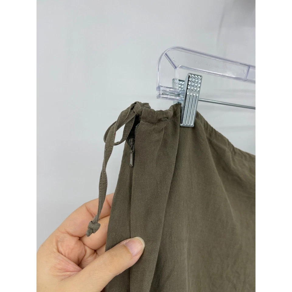 Pantalones Kate Hill XL Seda Pierna Ancha Corbata Lateral Minimalista Lagenlook Resort Foto 4 de 4