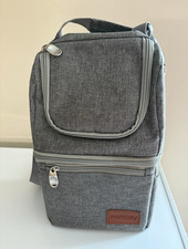 Momcozy Gray Insulated Breast Milk Cooler Bag with Shoulder Strap