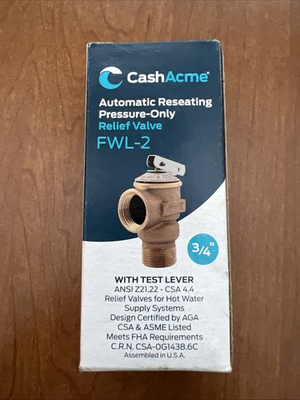 #ad 🔥Cash Acme Pressure Only Relief Valve 14737 0150 FWL 2 3 4quot; NEW Free Ship🇺🇸 $12.50