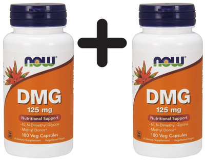 2 x NOW Foods DMG, 125mg - 100 vcaps (299,89 EUR/kg)