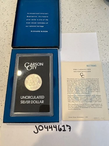 1882 CC Morgan Silver Dollar GSA Hoard UNCIRCULATED w/OGP & COA -RARE 👀💎