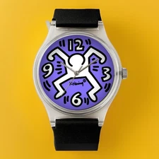 Keith Haring ANDY WARHOL KAWS  RETNA BANKSY Pop Art Gift Wrist Watch Wristwatch
