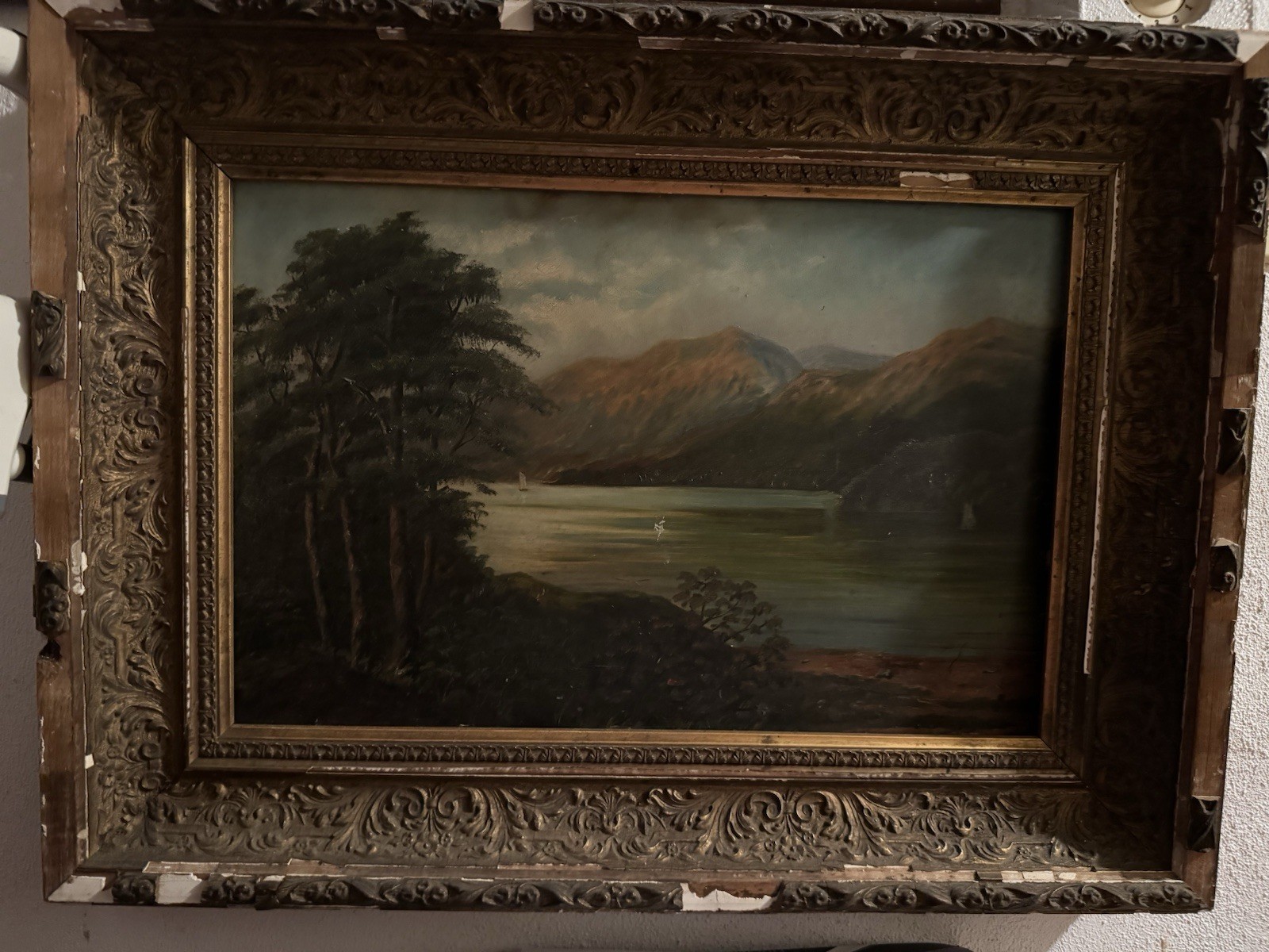 MAKE an OFFER!!! Original Antique Oil Painting Landscape