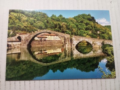Ponte Del Diavolo Borgo a Mozzano Italy Postcard The World Thru My Eyes By Julie