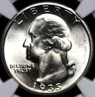1935 WASHINGTON QUARTER NGC MS 65 *COIN OF THE DAY* LOVELY GEM FROM A GREAT