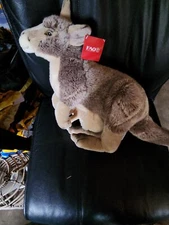 FAO Swartz Kangaroo With Baby New With Tags