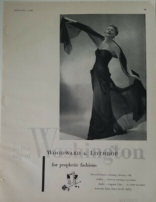 1950 women's Howard Greer evening gown dress Woodward & Lothrop ad | eBay 1950 women's Howard Greer evening gown dress Woodward & Lothrop ad | eBay