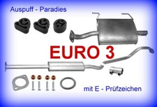 Abgasanlage Auspuff für Nissan Almera II 1.5 STUFENHECK Typ N16 EURO 3 + Kit