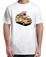 Katdog Design Smiley Vw Westfalia Vanagon Graphic Vintage Adult S-4XL T-Shirt
