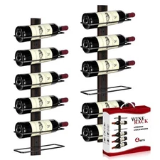 WINE RACK WALL MOUNTED 12 BOTTLES VERTICAL WINE BOTTLE RACK WALL MOUNTEDSOLID WO