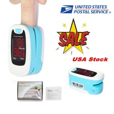 US FDA LED Finger Pulse Oximeter SPO2 Probe PR Heart Rate Monitor CMS50M