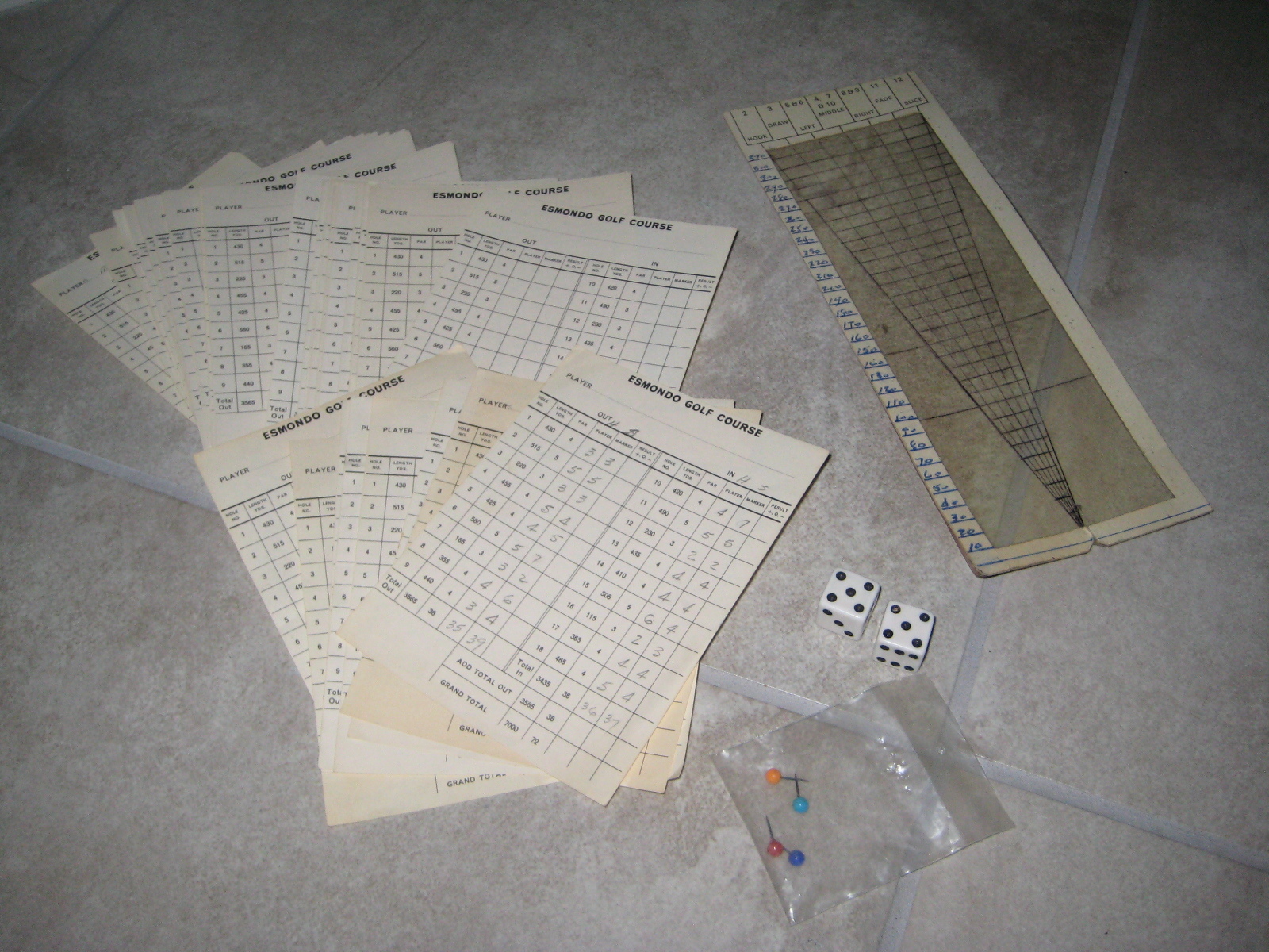 ESMONDO Golf Golfing Board Game South Africa African VINTAGE