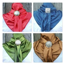 Wild Rag Scarf Western Cowboy Buckaroo Scarves Bandana Cowgirl Silky dots