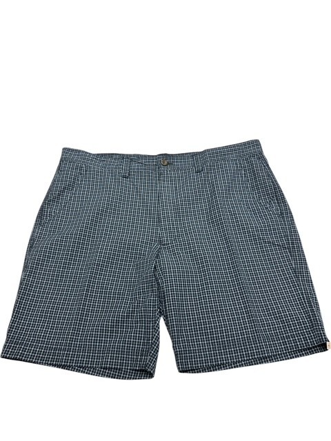 St John's Bay Shorts size 42 Handsome Navy Blue Check Cotton Easy Care  Inseam