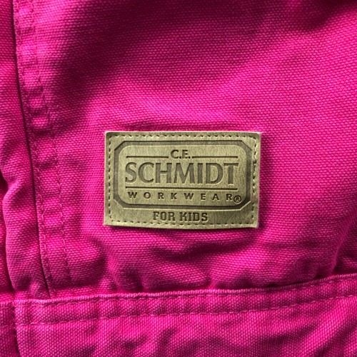 C.E. Schmidt Workwear Girls Large Pink Overalls Coveralls Snow Insulted Pockets - Picture 9 of 17