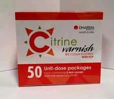 CITRINE VARNISH 5 % SPEARMINT with TCP 50 Unit-dose Pack DHARMA Research USA