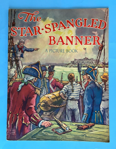 Vintage 1941 Star-Spangled Banner Oversized Picture Book #1093