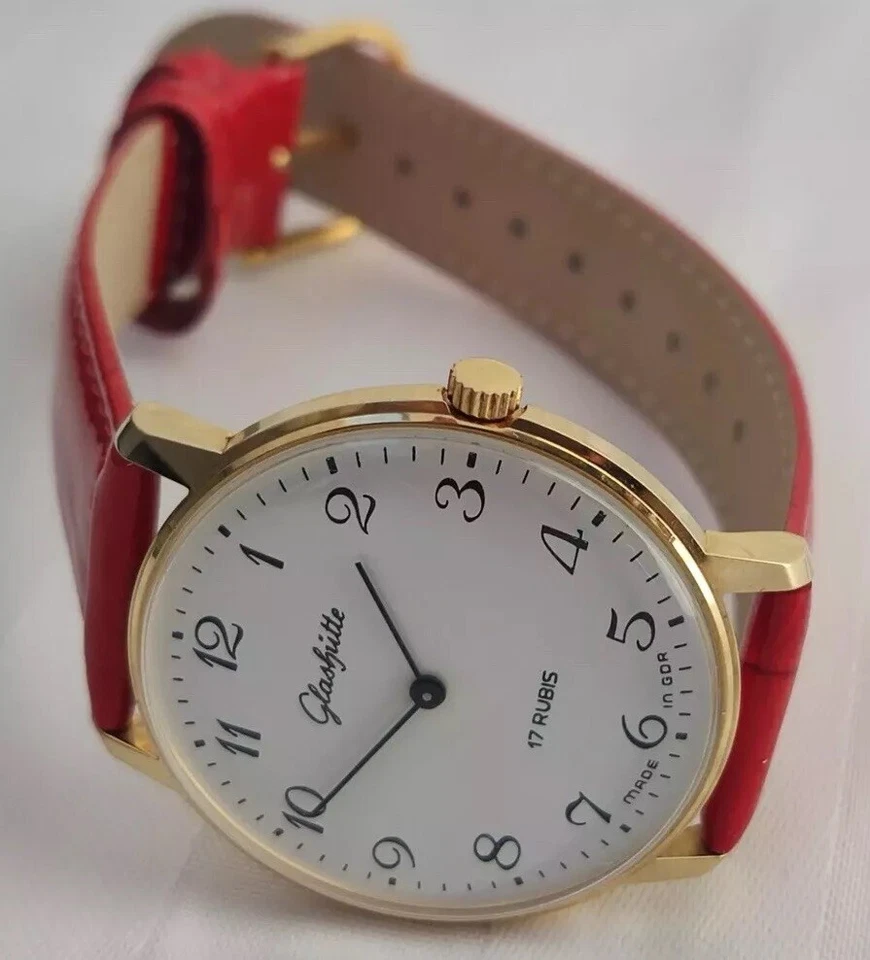 Reloj GLASHUTTE GUB 17 Joyas Cuerda Manual COMO NUEVO Funciona Auténtico Foto 2 de 4